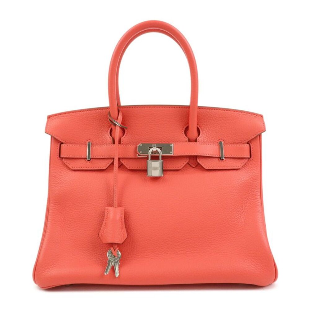 Hermes Birkin Pink Togo With Palladium Hardware Pink Leather Handbag
